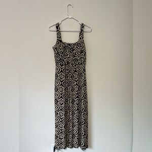 En Focus Studio Petite Floral Padded Stretch Maxi Dress